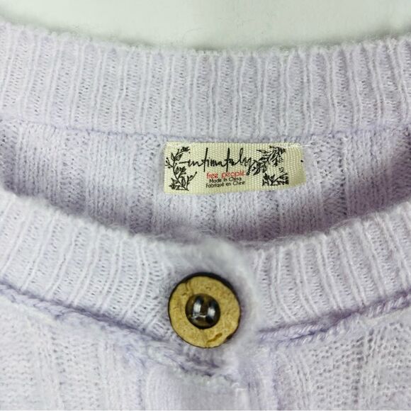 Free People Around the Clock Pullover Cozy Lavender Oversized Sweater Tunic XS - Picture 8 of 16